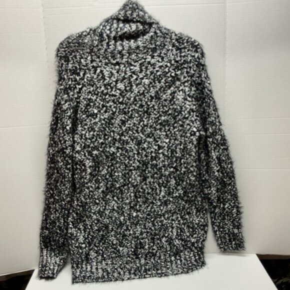 POL SWEATER SMALL 23" PTP BLACK/WHITE NICE ❤️OFFERS! - Picture 6 of 9